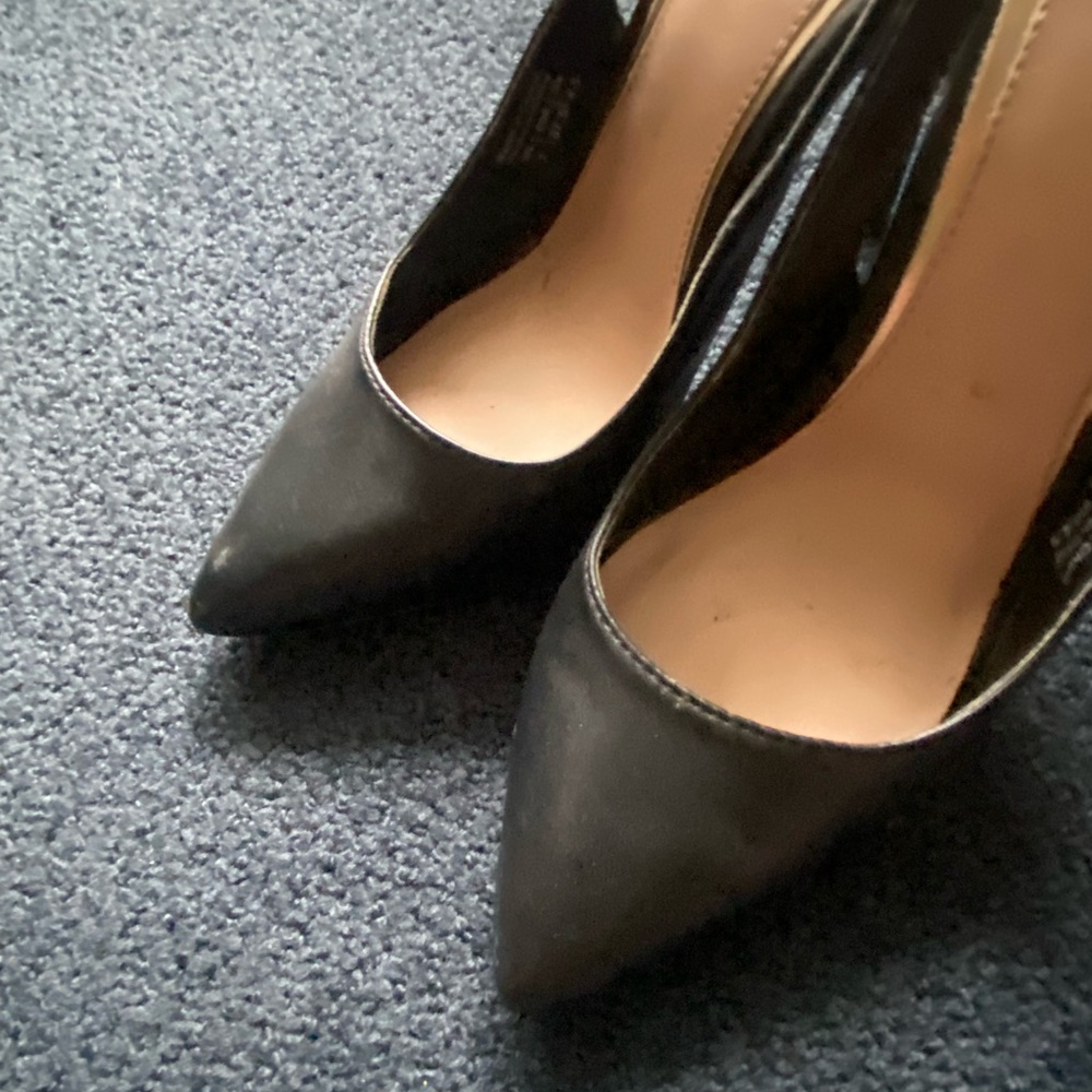Call It Spring Black Pointed Slingback Pumps - Picture 3 of 8